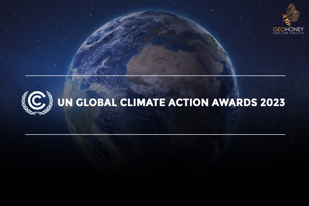 The image symbolizes the recognition of youth-driven climate action and their role in addressing the climate crisis.